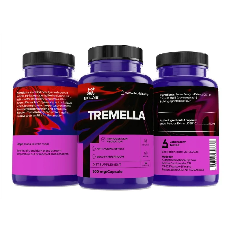 Tremella 500mg 60 Capsules